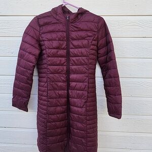 Women's Quilted Jacket - Burgundy